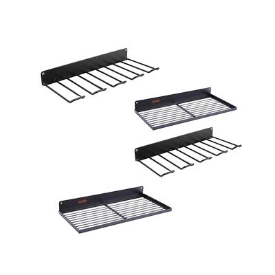Garagenregal für Elektrowerkzeuge Wandmontage, Farbe schwarz