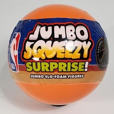 NBA Jumbo Squeezy Squeezymates Capsule Pack Giant Slo Foam Basketball-Free Ship