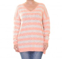 G.h. Bass & Co. Striped V-neck Top Size M on sale G.h. Bass & Co. Striped V-neck Top Size M on sale