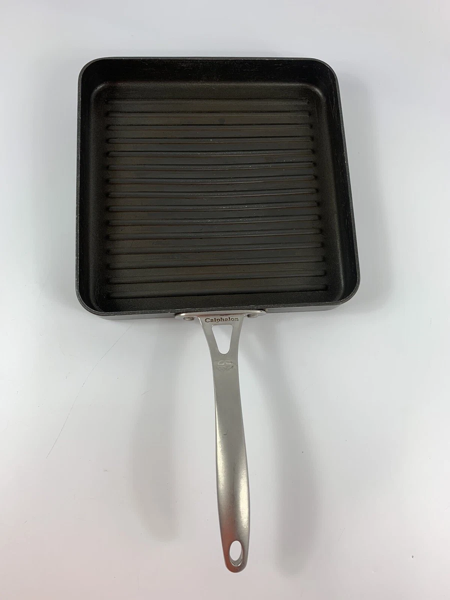 Calphalon Griddle Ribbed Frying Pan Nonstick 11 Square 