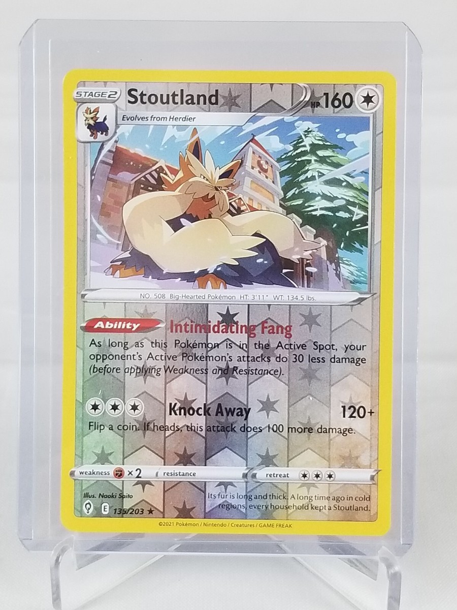 Stoutland Hp 160 Holo #135 Pokemon Card 2021 | eBay