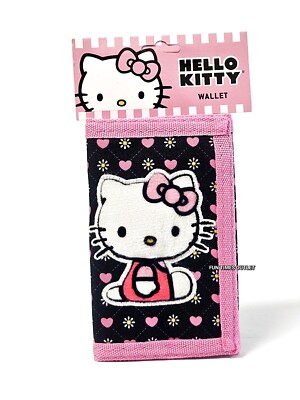 Cartera Trifold Hello Kitty Con Osito Rosa - Producto Oficial Licenciado - Ideal Para Regalo