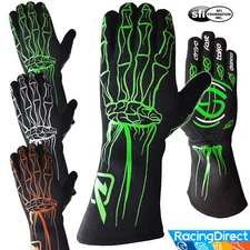 Velocita - Skeleton SFI-5 Rated Auto Racing Gloves - Lightweight SFI Gloves