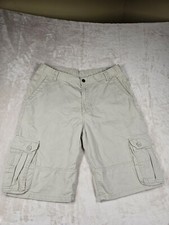 Wrangler Shorts Boys 16 Husky Tan Cargo Adjustable Waist