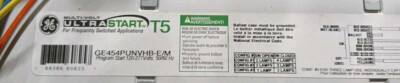 GE 37339 GE454PUNVHB-E/M Multi Volt Ultra Start T5 Ballast , For frequently