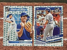 2023 Donruss Ryne Sandberg BOTH Diamond Kings & Base #23 & 204 Liberty Parallels