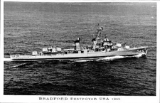 United States Navy Battleship Destroyer USS Bradford SHIPPING NAVAL OLD PHOTO