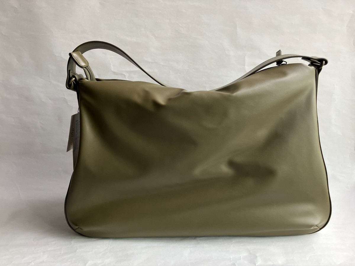 Puffy Eco Leather Bags UNIQLO C Faux Leather Puffy Bag Olive NWT
