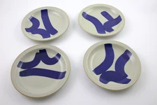 4 Iron Mountain Stoneware Lookout Mountain 6 1/4 Bread Dessert Plates Jim Kaneko