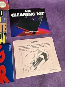 Nintendo NES Cleaning Kit - In Original Box with Manual CIB Complete Vintage