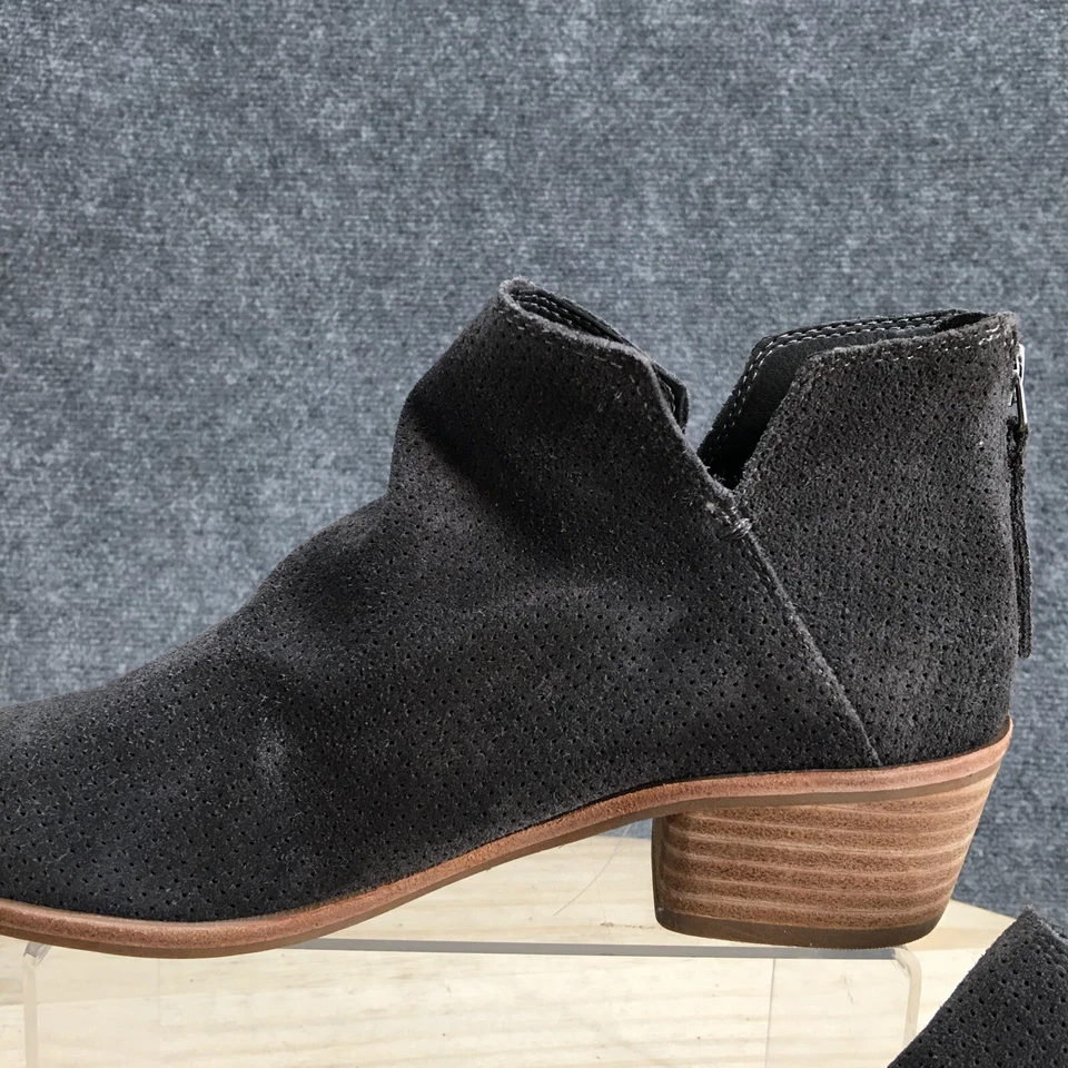 Dolce Vita Botas Mujer 7 Informales Perforadas Espalda Cremallera Botín Gris Gamuza Foto 4 de 4