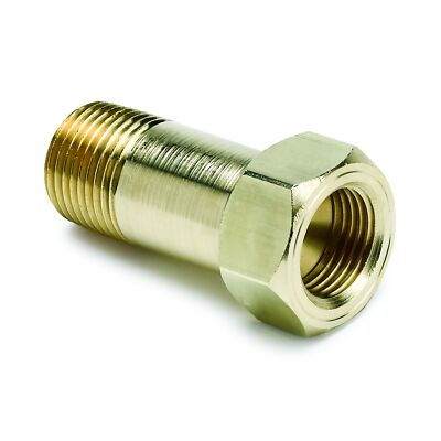 AutoMeter Extension Adapter Fitting 3/8'' NPT Male For Mechanical Temp Gauge 2271