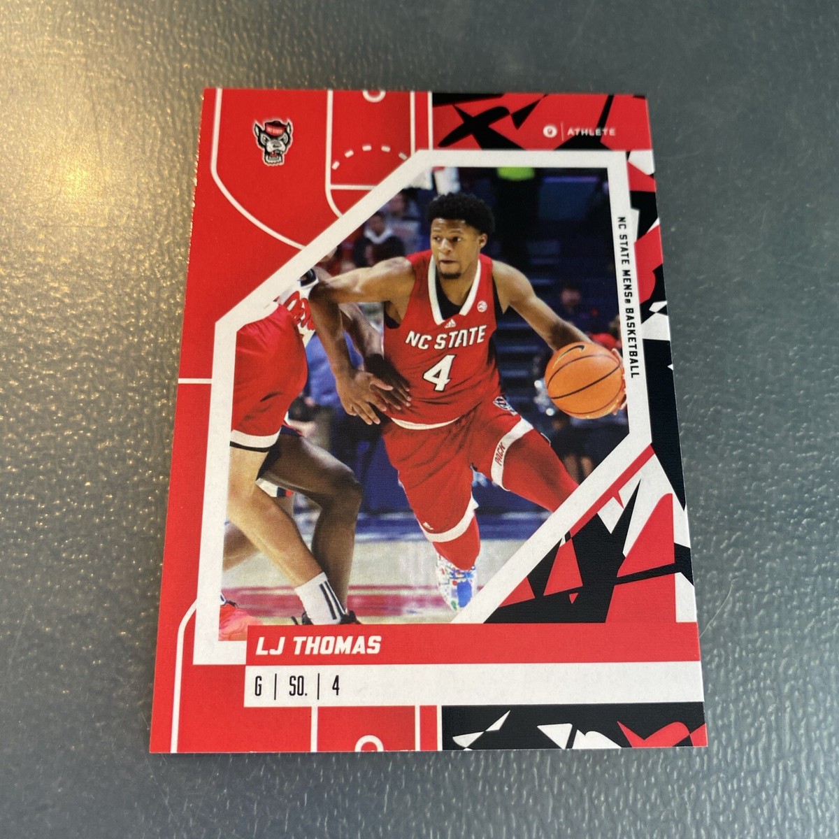 2024 ONIT NC STATE Wolfpack BASKETBALL card LJ THOMAS red | eBay