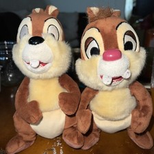 Disney Parks Chip and Dale 9" Plush Set of 2 Chipmunks Stuffed Animal Toy