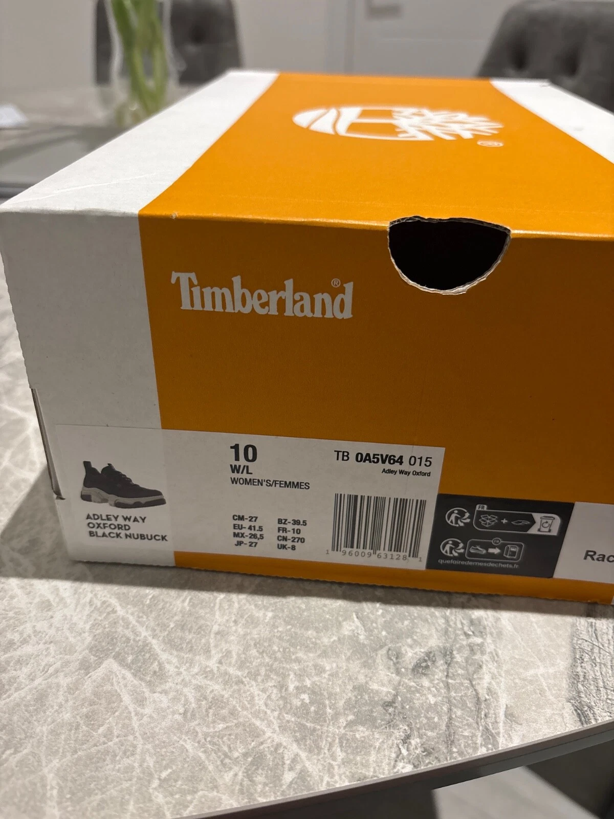 Timberland Adley way oxford nero nabuk donna