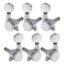 3L3R 6 Strings Electric Guitar Locking Tuning Pegs Silver Tuners Machine Heads