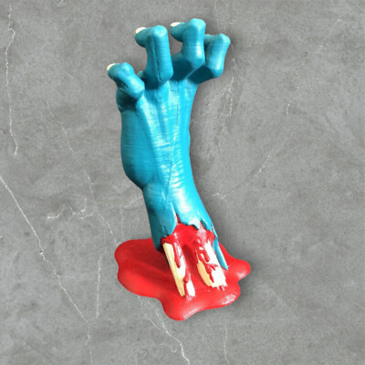 Skateboard Santa Cruz Screaming Hand custom Hand Painted 11cm Jim