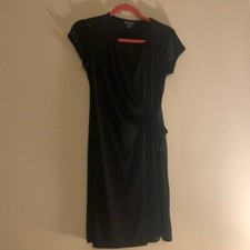 The Limited XS Womens Black Wrap Dress