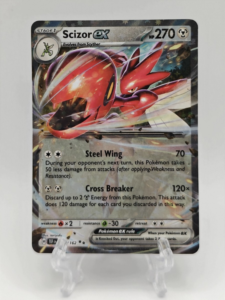 Scizor ex 111/162 Temporal Forces Set Pokemon Card Double Scizor ex 111/162 Temporal Forces Set Pokemon Card Double