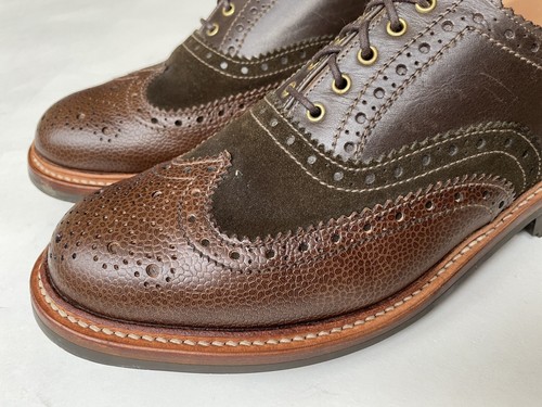 grenson suede brogues