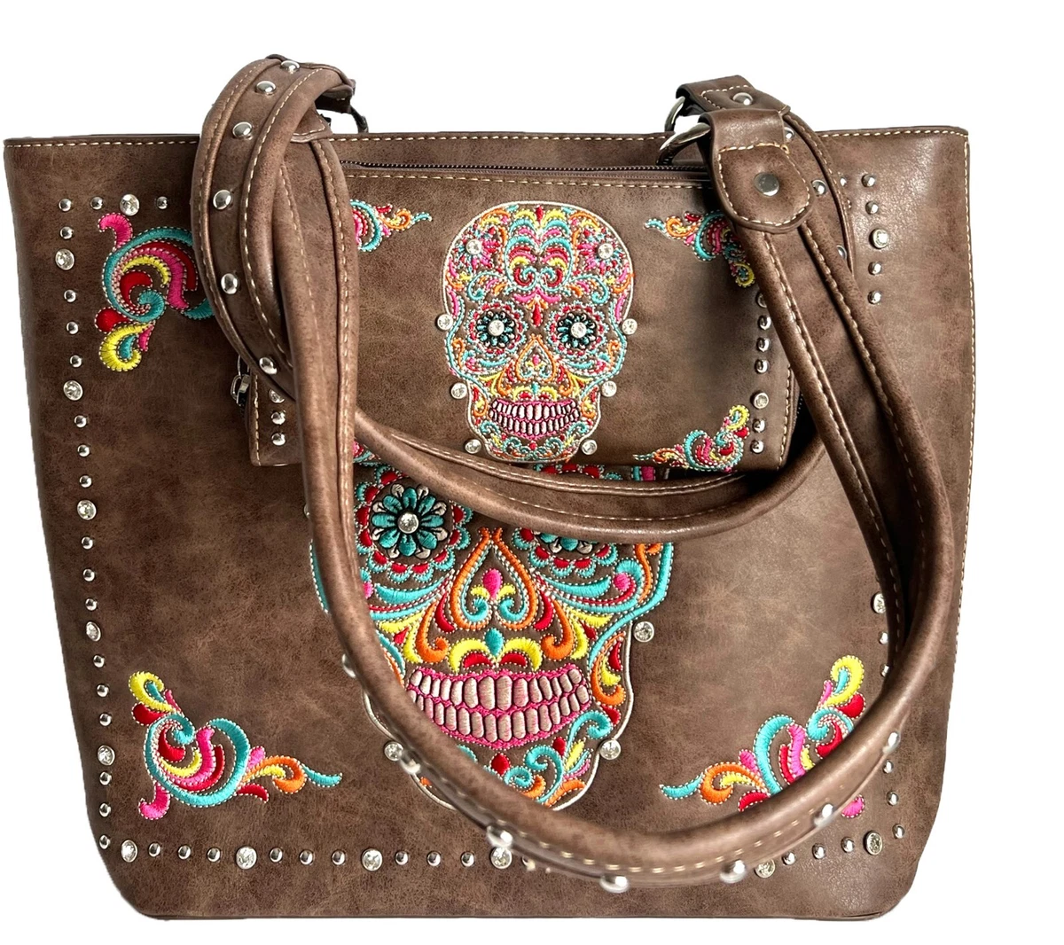 Buy Montana West Ladies Concealed Gun Carry Purse Wallet Set Floral Tooling  Coffee, Large Online at Lowest Price Ever in India | Check Reviews &  Ratings - Shop The World