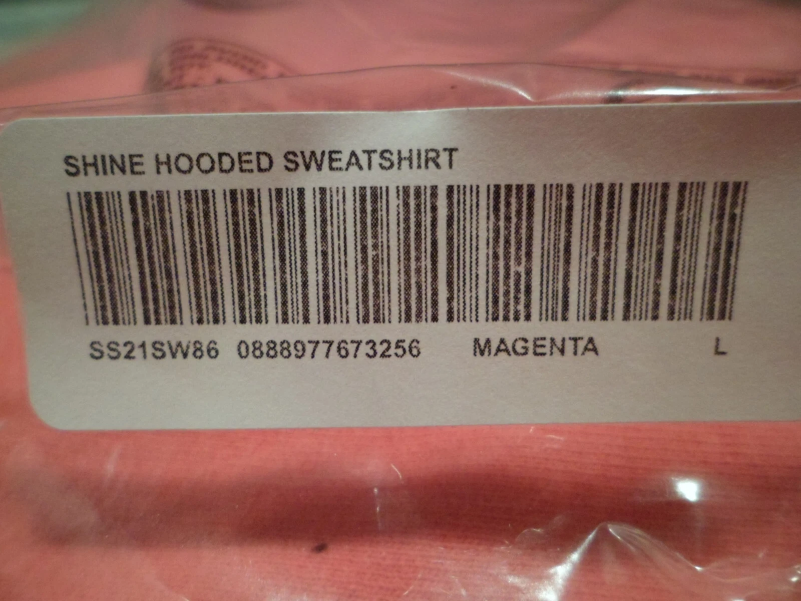 Sweat à capuche Supreme Shine SS21SW86 magenta L Large