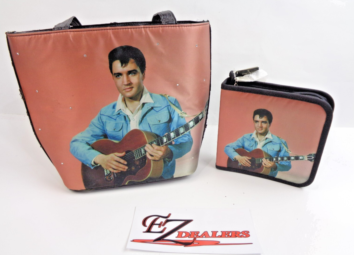 Elvis Presley matching LOT Candice Purse and CD Case