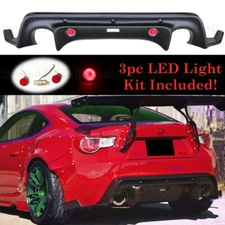 For 2013 2014 2015 2016 Scion FRS 13-20 Subaru BRZ REAR BUMPER DIFFUSER Body Kit