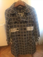 Marc Jacobs Black&white Polka Dot Coat Size S