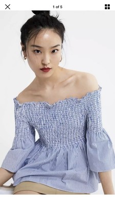 smocked top off shoulder