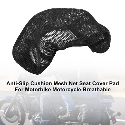 Hitzebeständiger Netzsitz Mesh Cover Universal Schwarz Xl Für Motorrad Scooter
