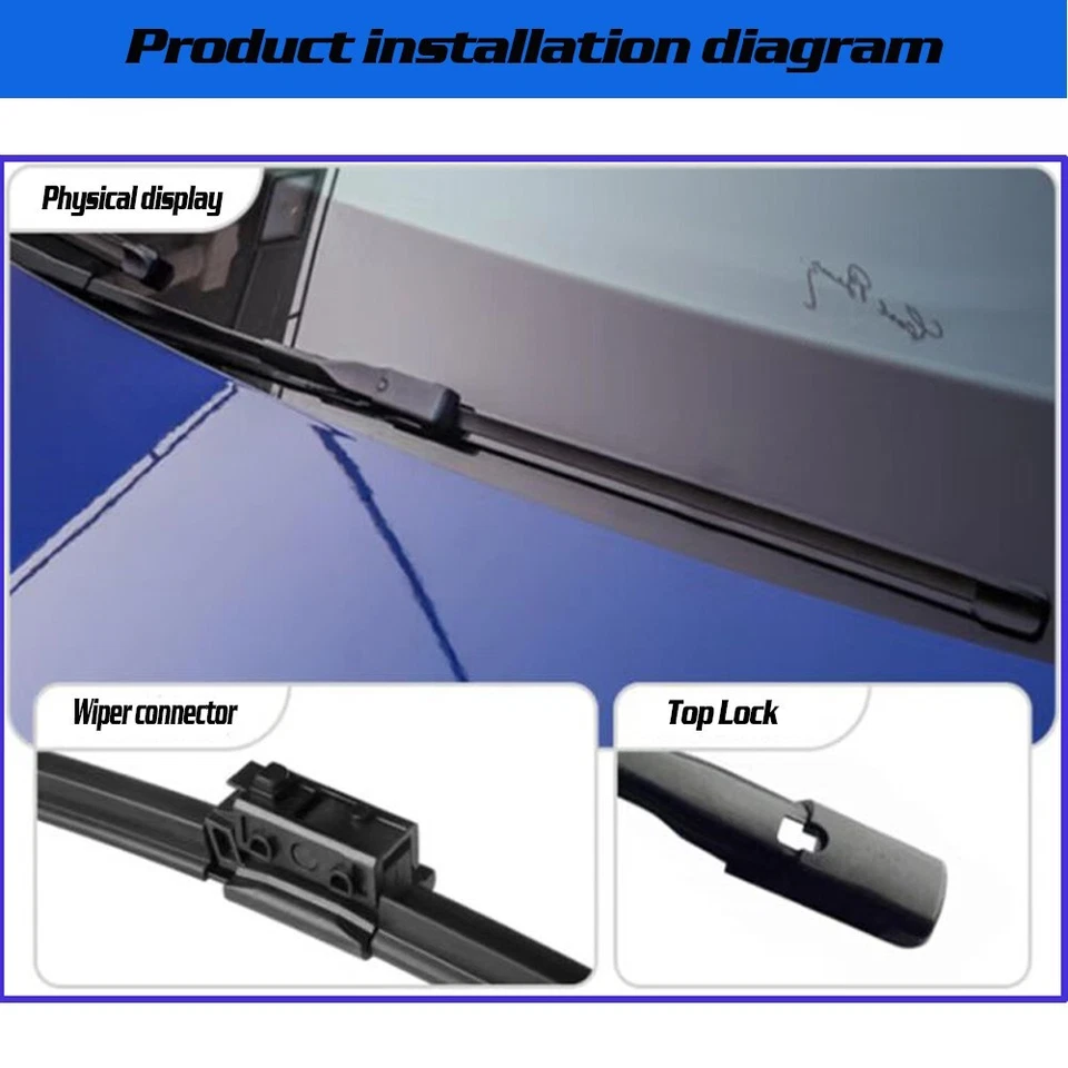 Front Windshield Wiper Blade for Mercedes-Benz C-Class W205 S205 2015-2022 Foto 3 de 4