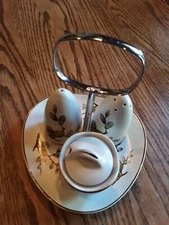 Midwinter Stylecraft 4 Piece Cruet Set Branch/ Buds Stafforshire England