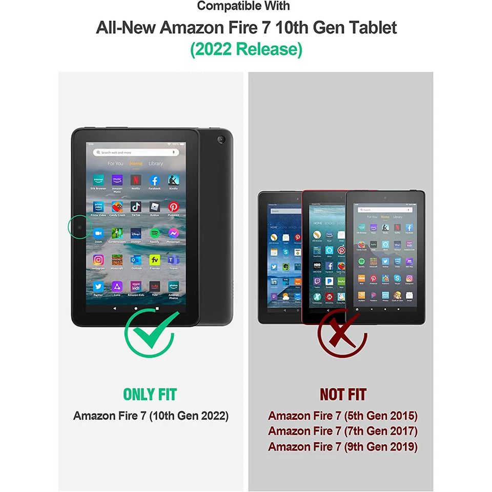 Funda para Tablet Amazon Fire 7 2022 | Funda Silicona Suave Poética Púrpura Foto 2 de 4