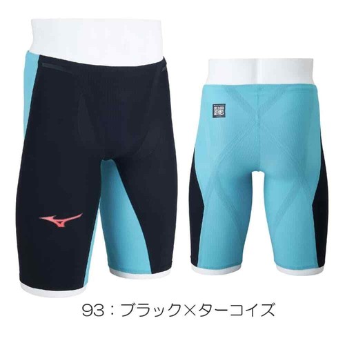 MIZUNO Men's Swimsuit GX-SONIC 6 NV Blue N2MBA501 World Aquatics Approved Size M - Picture 2 of 8