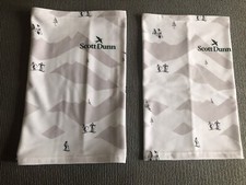 Scott Dunn Buff Snood Neck Warmer Unisex White Lightweight Fine Fleece NEW X2