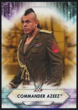 2021 Topps WWE Commander Azeez Bronze Parallel #145