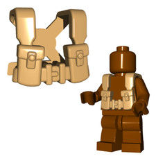 Brickwarriors BRITISH SUSPENDERS for WWII Minifigures -Pick your Color -