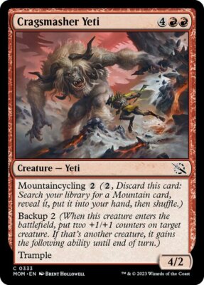MTG Cragsmasher Yeti - Foil NM-Mint March of the Machine 