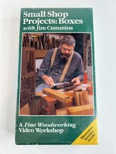Small Shop Projects Boxes Jim Cummins VHS Woodworking Video Workshop New Sealed