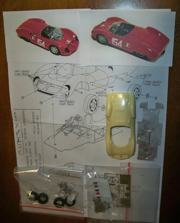 1-43 Maserati Ty.64 Targa Florio '62 #154 Resin Kit Automodellista.it - Immagine 4 di 4