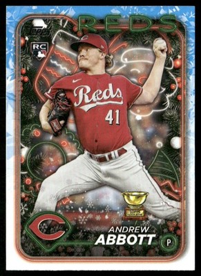 Andrew Abbott 2024 Topps Holiday #H82 RC Cincinnati Reds