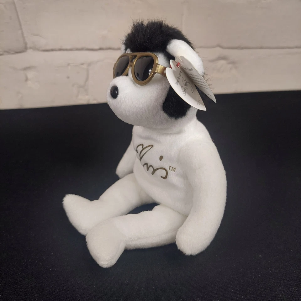 Elvis Ty Beanie Bear. 2008 Viva Las Beanies Collectable Soft Toy Plush with tags - Image 2 of 4