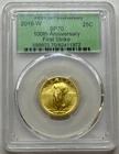 2016-W Gold Standing Liberty Quarter, PCGS SP70, First Strike, 30th Anniv Holder