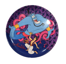 Disney Aladdin Plate Dish Childrens Kids Melamine Plastic Vintage Zaks Genie