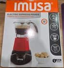 IMUSA Electric Espresso Maker - 3-6 Cup Capacity - Black