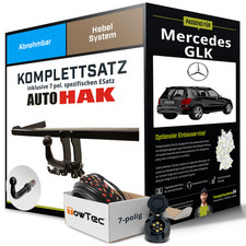F&uuml;r MERCEDES GLK Typ X204 Anh&auml;ngerkupplung abnehmbar +eSatz 7pol 2008-2015 AHK
