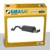 Imasaf Auspuff Sportauspuff für Audi A3 (8L1) 1.6 74/75KW 2X76Mm DTM