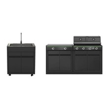 Cucina per Esterno a Gas Outdoorchef HEAT X-415 30mbar HPL + Modulo Lavandino HE