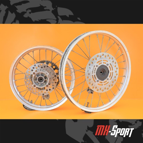 90-97 1995 KX80 KX 80 OEM Front Rear Wheel Set Wheels Rim Rims Hubs